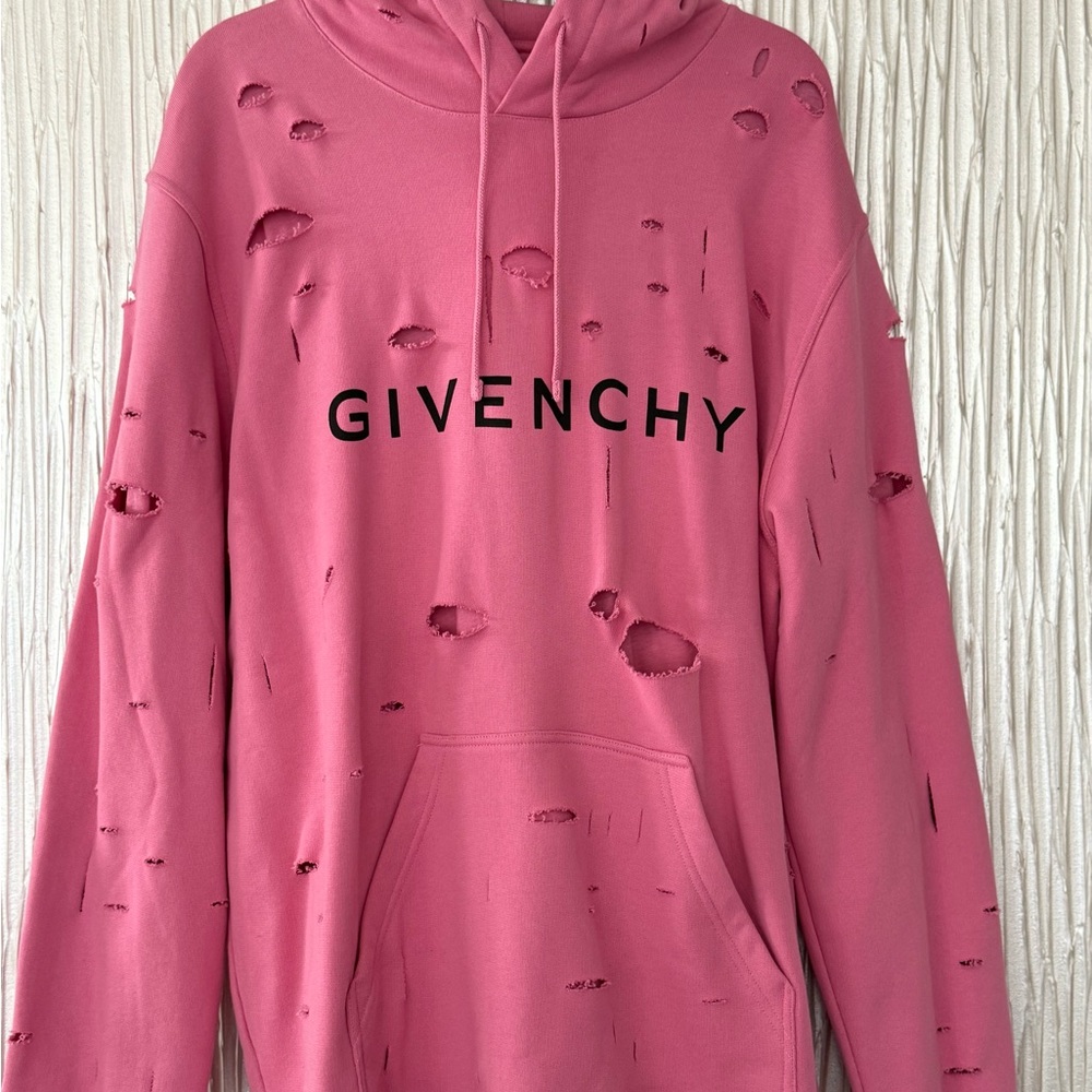 Givenchy Black and Pink Logo Detail